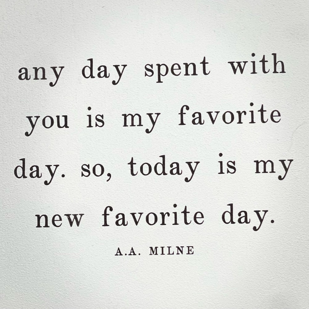 A.A. Milne Inspirational Quote Art